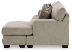 Stonemeade Taupe Sofa Chaise, Oversized Chair, and Ottoman - Ornate Home