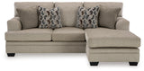 Stonemeade Taupe Sofa Chaise & Recliner - Ornate Home