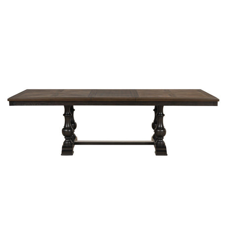 Stonington Brown And Charcoal Dining Table - Ornate Home