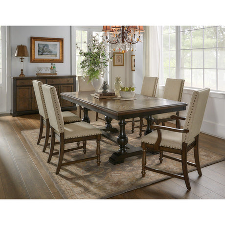Stonington Brown And Charcoal Dining Table - Ornate Home