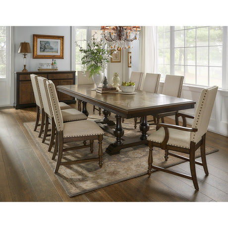 Stonington Brown And Charcoal Dining Table - Ornate Home