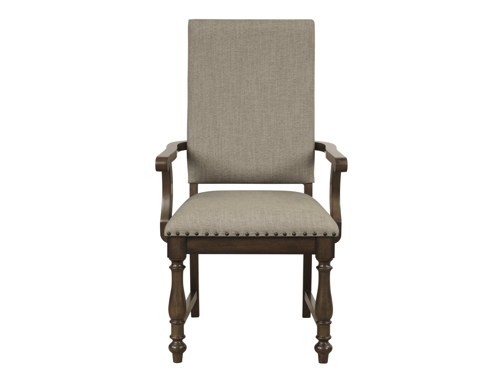 Stonington Brown/Beige Arm Chair (Set of 2) - Ornate Home