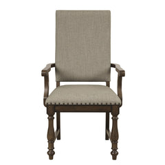 Stonington Brown/Beige Arm Chair (Set of 2) - Ornate Home