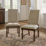 Stonington Brown/Beige Side Chair (Set of 2) - Ornate Home