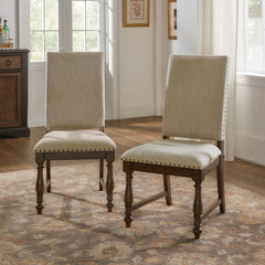 Stonington Brown/Beige Side Chair (Set of 2) - Ornate Home