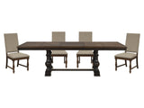 Stonington Brown /Charcoal Brown 5-piece Dinig Table Set - Ornate Home