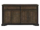 Stonington Brown Server - Ornate Home