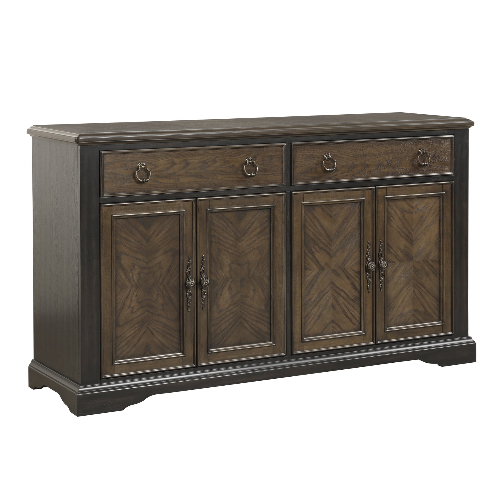 Stonington Brown Server - Ornate Home