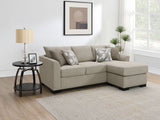 Storey Camel Sleeper Sectional Chaise Sofa - Ornate Home