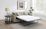 Storey Camel Sleeper Sectional Chaise Sofa - Ornate Home
