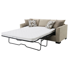 Storey Camel Sleeper Sectional Chaise Sofa - Ornate Home