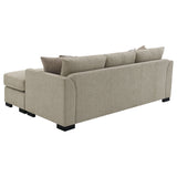 Storey Camel Sleeper Sectional Chaise Sofa - Ornate Home