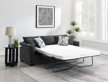 Storey Dark Grey Sleeper Sectional Chaise Sofa - Ornate Home