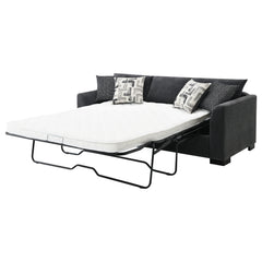 Storey Dark Grey Sleeper Sectional Chaise Sofa - Ornate Home
