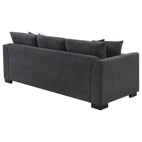 Storey Dark Grey Sleeper Sectional Chaise Sofa - Ornate Home