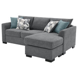 Storey Grey Sleeper Sectional Chaise Sofa - Ornate Home