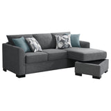 Storey Grey Sleeper Sectional Chaise Sofa - Ornate Home