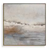 Storm Clouds Blue/Brown/Gray Abstract Hand Painted Art - Ornate Home