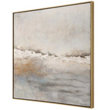 Storm Clouds Blue/Brown/Gray Abstract Hand Painted Art - Ornate Home