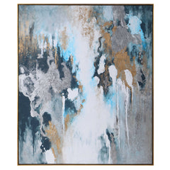 Stormy Multicolor Seas Hand Painted Canvas - Ornate Home