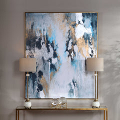 Stormy Multicolor Seas Hand Painted Canvas - Ornate Home