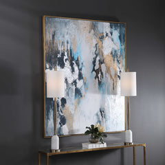 Stormy Multicolor Seas Hand Painted Canvas - Ornate Home