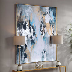 Stormy Multicolor Seas Hand Painted Canvas - Ornate Home