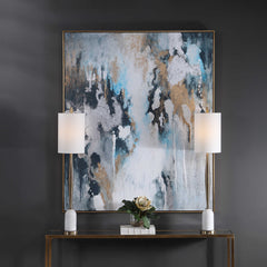 Stormy Multicolor Seas Hand Painted Canvas - Ornate Home
