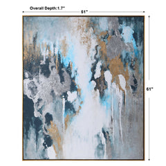 Stormy Multicolor Seas Hand Painted Canvas - Ornate Home