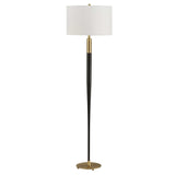 Stowe Satin Black Floor Lamp - Ornate Home