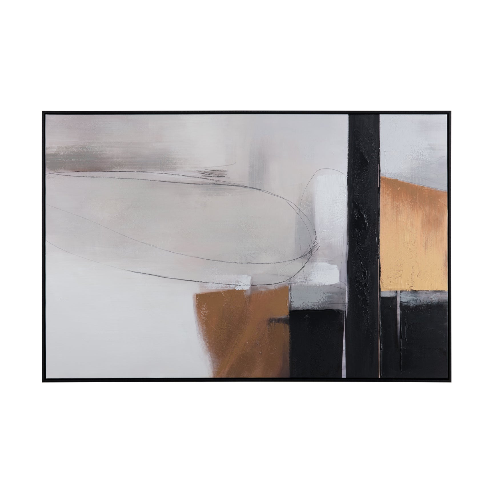 Straight Away Black/Gold Canvas