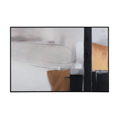 Straight Away Black/Gold Canvas - Ornate Home