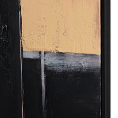 Straight Away Black/Gold Canvas - Ornate Home