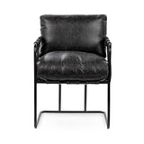 Strapling Onyx Black Dining Chair - Ornate Home
