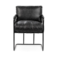 Strapling Onyx Black Dining Chair - Ornate Home