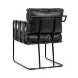 Strapling Onyx Black Dining Chair - Ornate Home