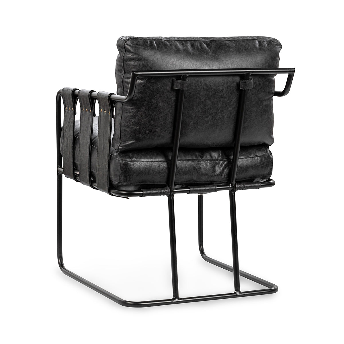 Strapling Onyx Black Dining Chair - Ornate Home