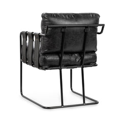 Strapling Onyx Black Dining Chair - Ornate Home