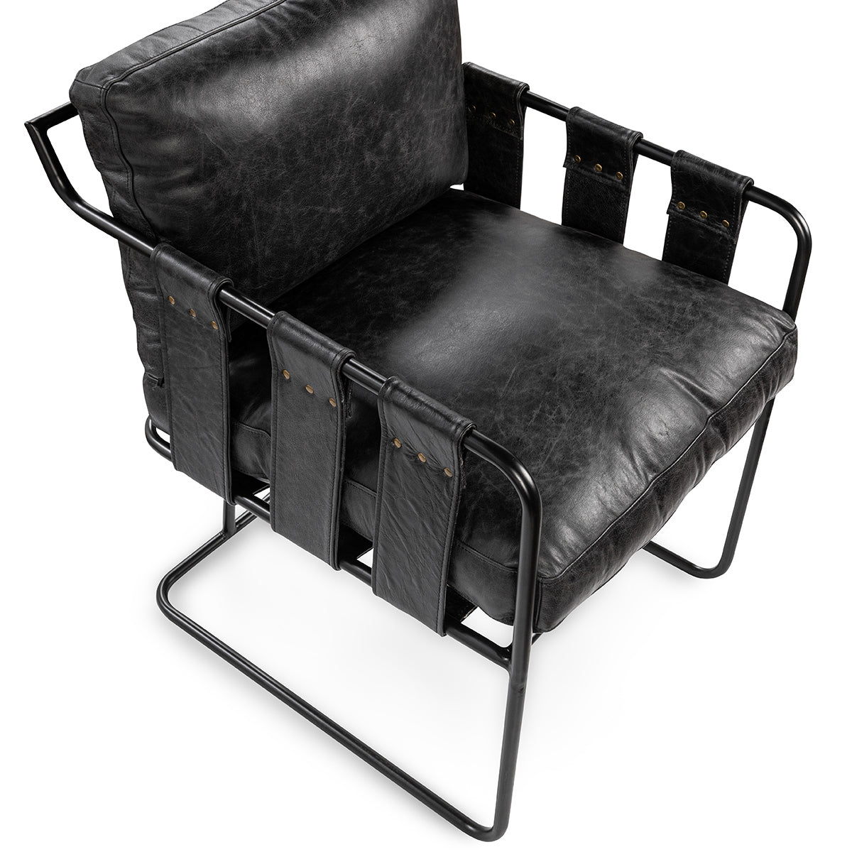 Strapling Onyx Black Dining Chair - Ornate Home