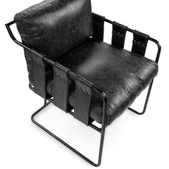 Strapling Onyx Black Dining Chair - Ornate Home