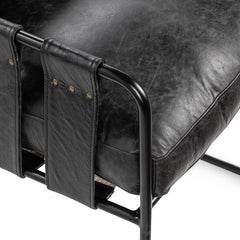 Strapling Onyx Black Dining Chair - Ornate Home