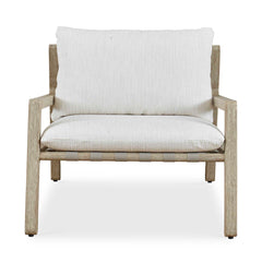 Strapped Gray Outdoor Lounge Chair - Ornate Home