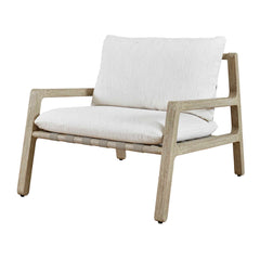 Strapped Gray Outdoor Lounge Chair - Ornate Home
