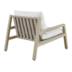 Strapped Gray Outdoor Lounge Chair - Ornate Home