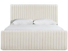 Strata Mist/Levi Oyster Queen Bed - Ornate Home