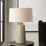 Strata Tan Glaze Table Lamp - Ornate Home
