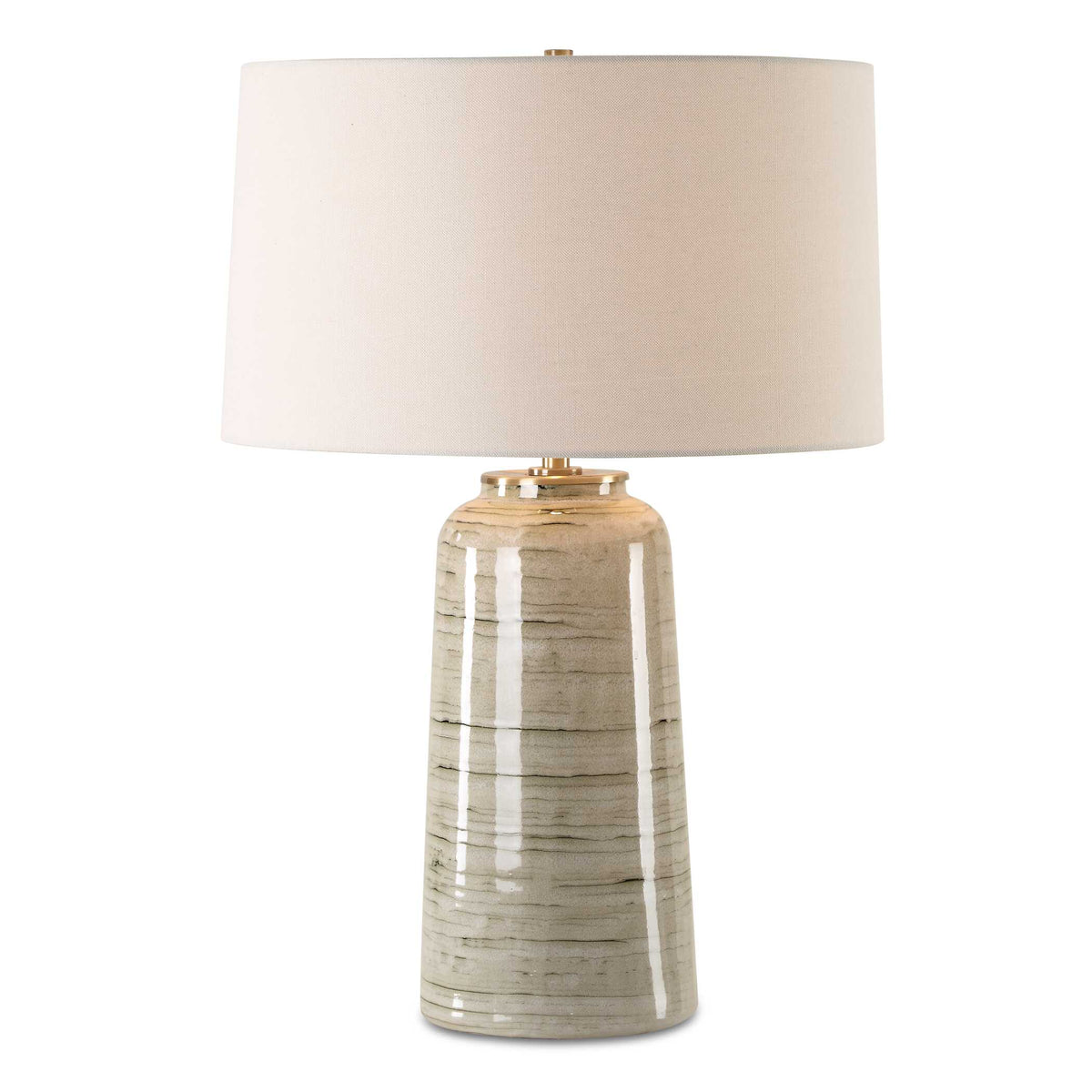 Strata Tan Glaze Table Lamp - Ornate Home