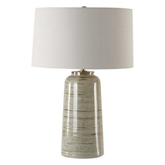 Strata Tan Glaze Table Lamp - Ornate Home