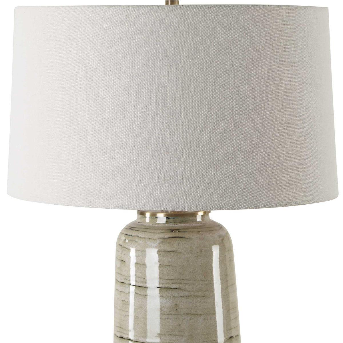 Strata Tan Glaze Table Lamp - Ornate Home