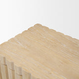 Strata Whitewash Fluted Wood Decorative Box Set - Ornate Home